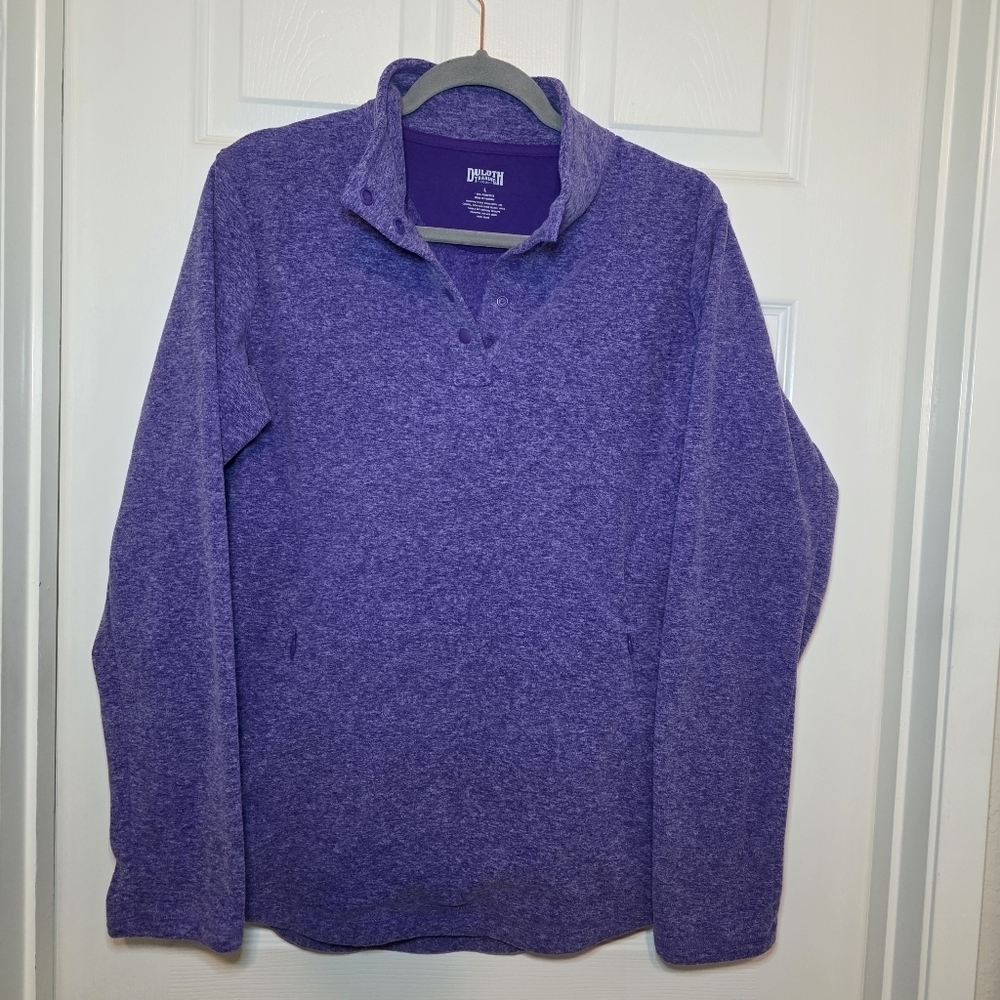 Duluth trading company size large fleece Purple Sz L